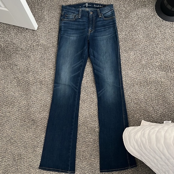 7 For All Mankind Karah Deep Blue Bootcut Denim - Picture 3 of 3